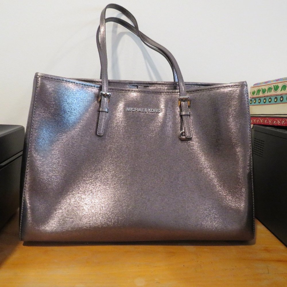 Michael Kors Metallic Silver Handbag